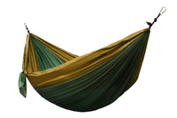 Ultraleichte Nylon Hängematte 275x140 cm - nur 595 Gramm - Traglast 300 kg, olive-grün