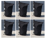 Pavillon Gewichte 6er Set - Füllvolumen pro Stück ca. 13 kg, schwarz