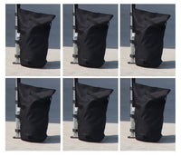 Pavillon Gewichte 6er Set - Füllvolumen pro Stück ca. 13 kg, schwarz