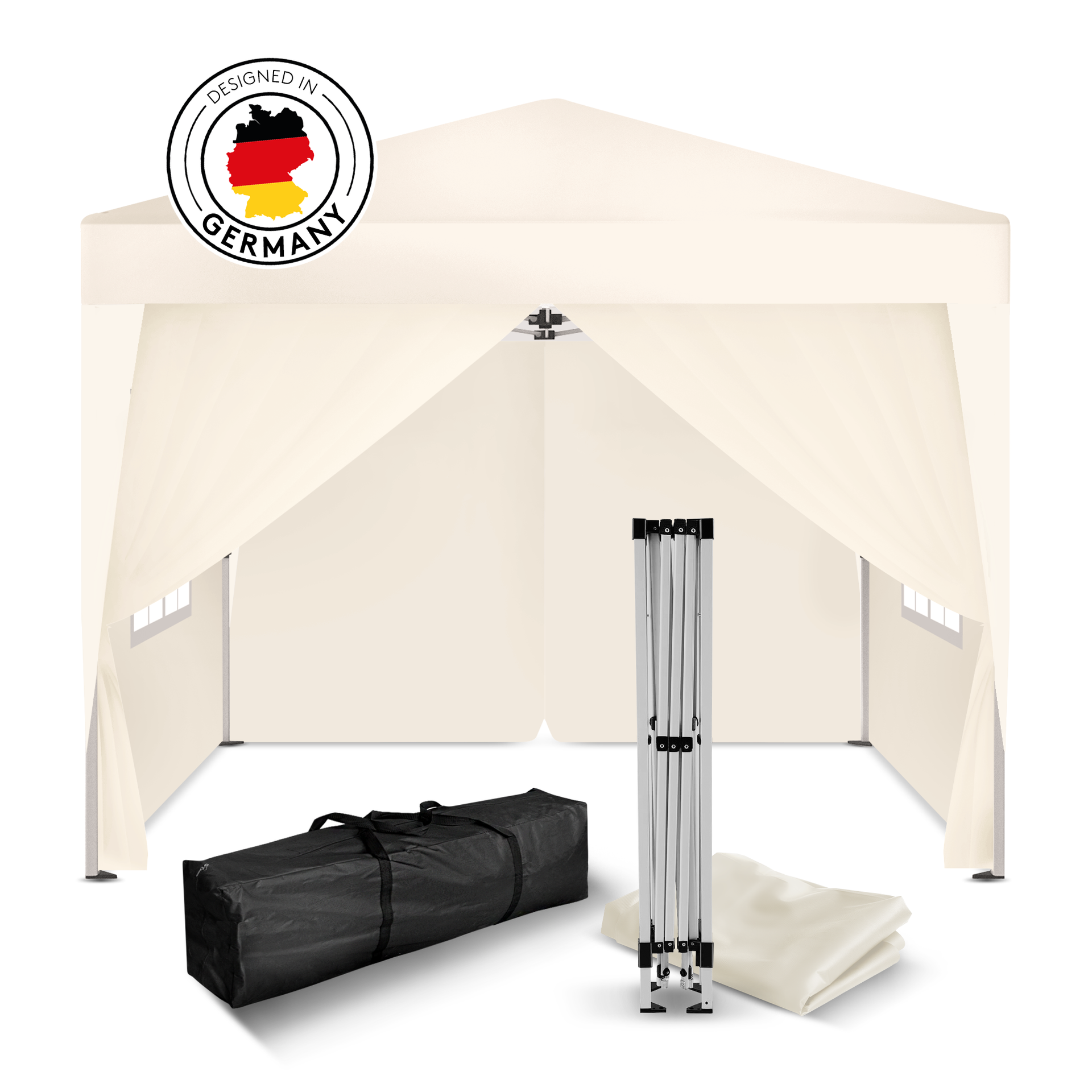 Faltpavillon 2x2 m inkl. Seitenteile Kronenburghandel