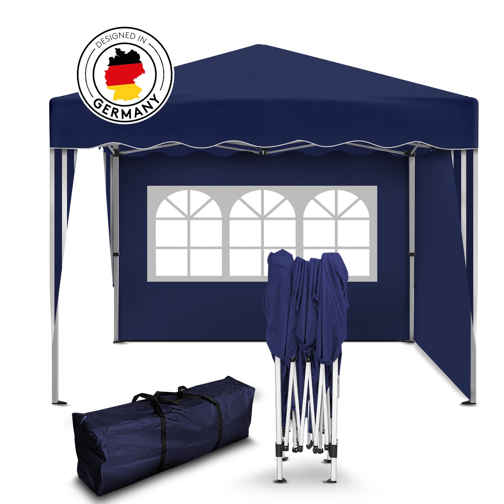 Faltpavillon 3x3 m inkl. Seitenteile Kronenburghandel