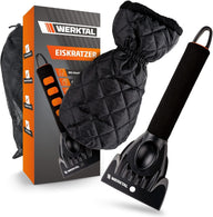 WERKTAL Eiskratzer Auto - Wärmender Scheibenkratzer mit Handschuh Auto
