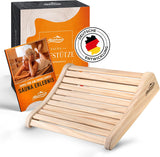 ALPENHAUCH Sauna Kopfstütze Holz [100% Naturholz] - Ergonomische Saunakopfstütze Holz