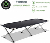 Feldbett XXL - 210 x 72 x 45 cm oder 190 x 64 x 42 cm - inkl. Tasche