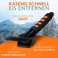 WERKTAL Eiskratzer Auto - Wärmender Scheibenkratzer mit Handschuh Auto