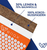 Wellax [Das Original] - Akupressurmatte mit Kissen - Orange