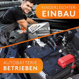 WERKTAL Marderschreck Auto - Effektive Marderabwehr mit Ultraschall & Blitzlicht [Autobatteriebetrieben]