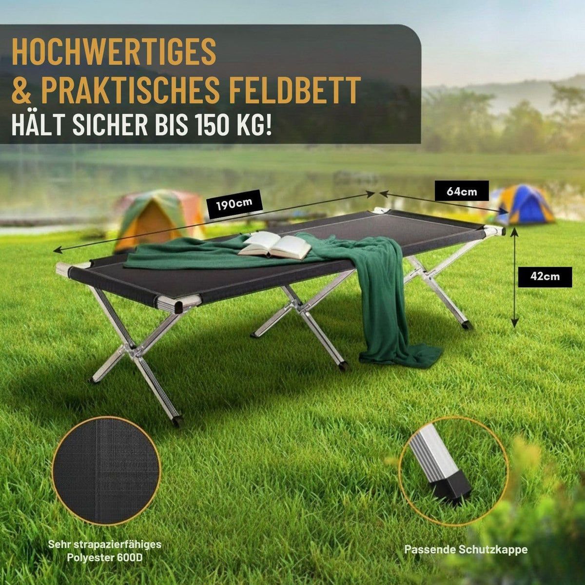 Feldbett XXL 200kg kaufen