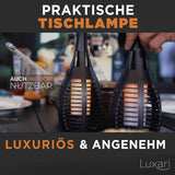 Luxari Gartenfackel Solar − 12x Realistisches Solar Fackeln für außen