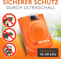 WERKTAL Marderschreck Auto - Effektive Marderabwehr mit Ultraschall & Blitzlicht [Autobatteriebetrieben]