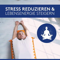 Wellax [Das Original] - Akupressurmatte mit Kissen - Orange
