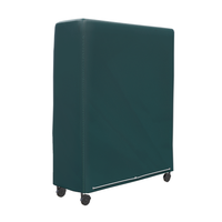 Schutzhülle Tischtennisplatte - 180 x 160 x 55 cm - Abdeckhaube Tischtennis Outdoor - wasserdicht - mit Reißverschluss - grün