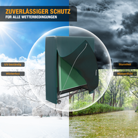 Schutzhülle Tischtennisplatte - 180 x 160 x 55 cm - Abdeckhaube Tischtennis Outdoor - wasserdicht - mit Reißverschluss - grün
