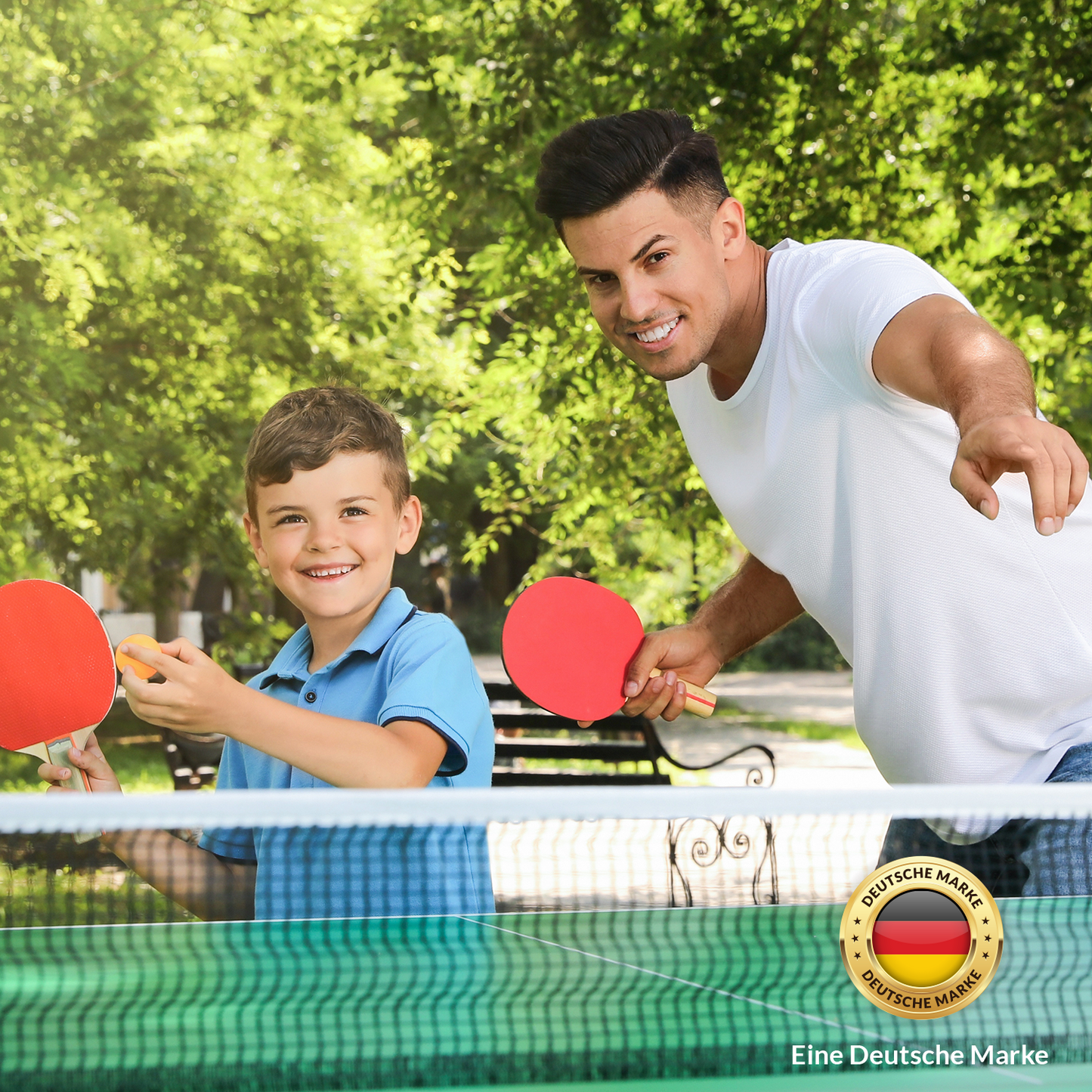 Schutzhülle Tischtennisplatte - 180 x 160 x 55 cm - Abdeckhaube Tischtennis Outdoor - wasserdicht - mit Reißverschluss - grün