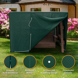 Schutzhülle Hollywoodschaukel - 150 x 210 x 150 cm - Abdeckung für 3-4 Sitzer - wasserdicht - grün