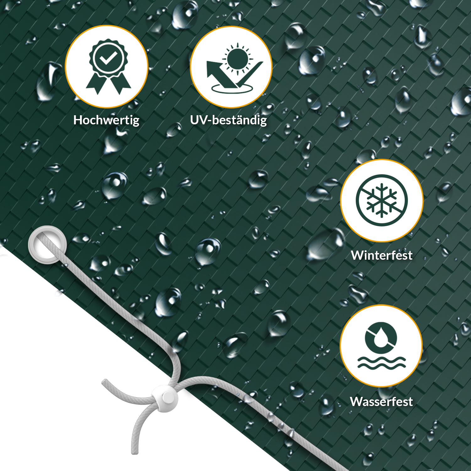 Schutzhülle Hollywoodschaukel - 150 x 210 x 150 cm - Abdeckung für 3-4 Sitzer - wasserdicht - grün
