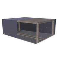 Schutzhülle für Sitzgruppe - 420D Oxford - 70 x 200 x 160 cm - wasserdicht – für Tisch & Stühle - grau