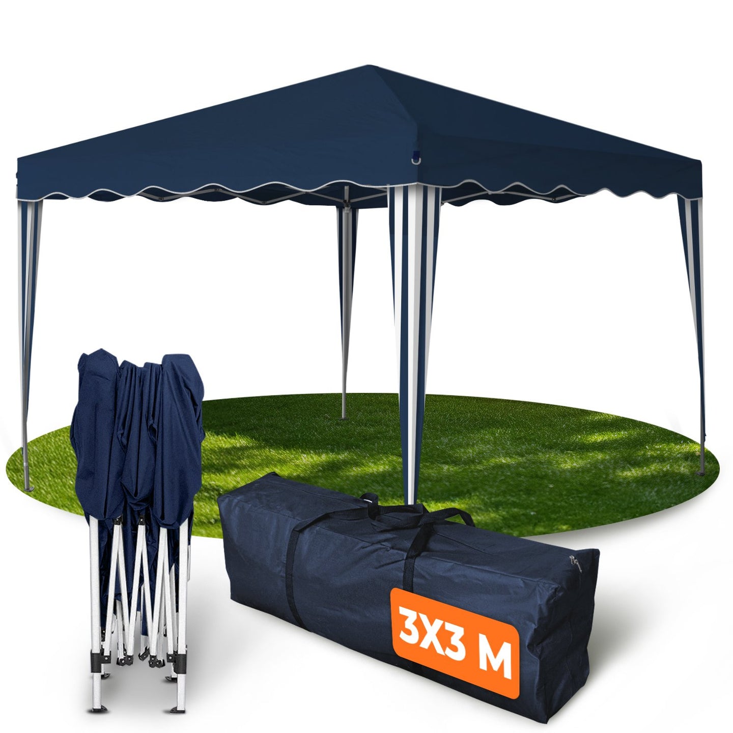 Faltpavillon 3x3m - wasserdicht