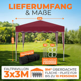 Faltpavillon 3x3m - wasserdicht