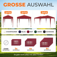 Faltpavillon 3x3m - wasserdicht