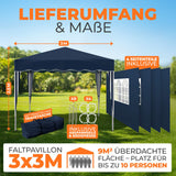 Faltpavillon 3x3m - wasserdicht
