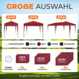 Faltpavillon 3x3m - wasserdicht