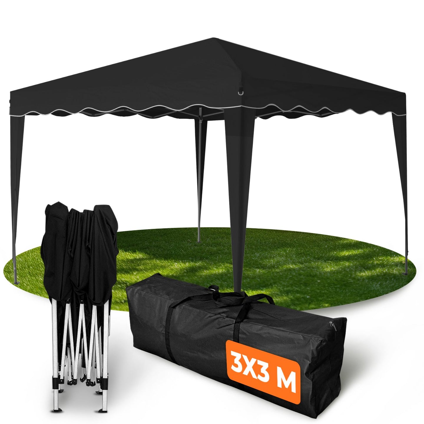 Faltpavillon 3x3m - wasserdicht