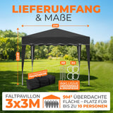 Faltpavillon 3x3m - wasserdicht