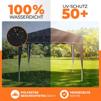 Faltpavillon 3x3m - wasserdicht