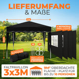 Faltpavillon 3x3m - wasserdicht