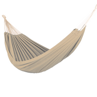 Hängematte 210 x 150 cm - Gesamtlänge 320 cm - Belastbarkeit bis 300 kg, beige
