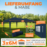 Faltpavillon 3x6m - wasserdicht