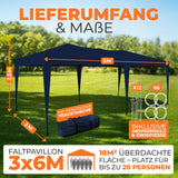 Faltpavillon 3x6m - wasserdicht