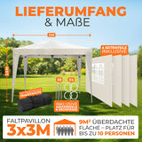 Faltpavillon 3x3m - wasserdicht
