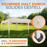 Faltpavillon 3x6m - wasserdicht