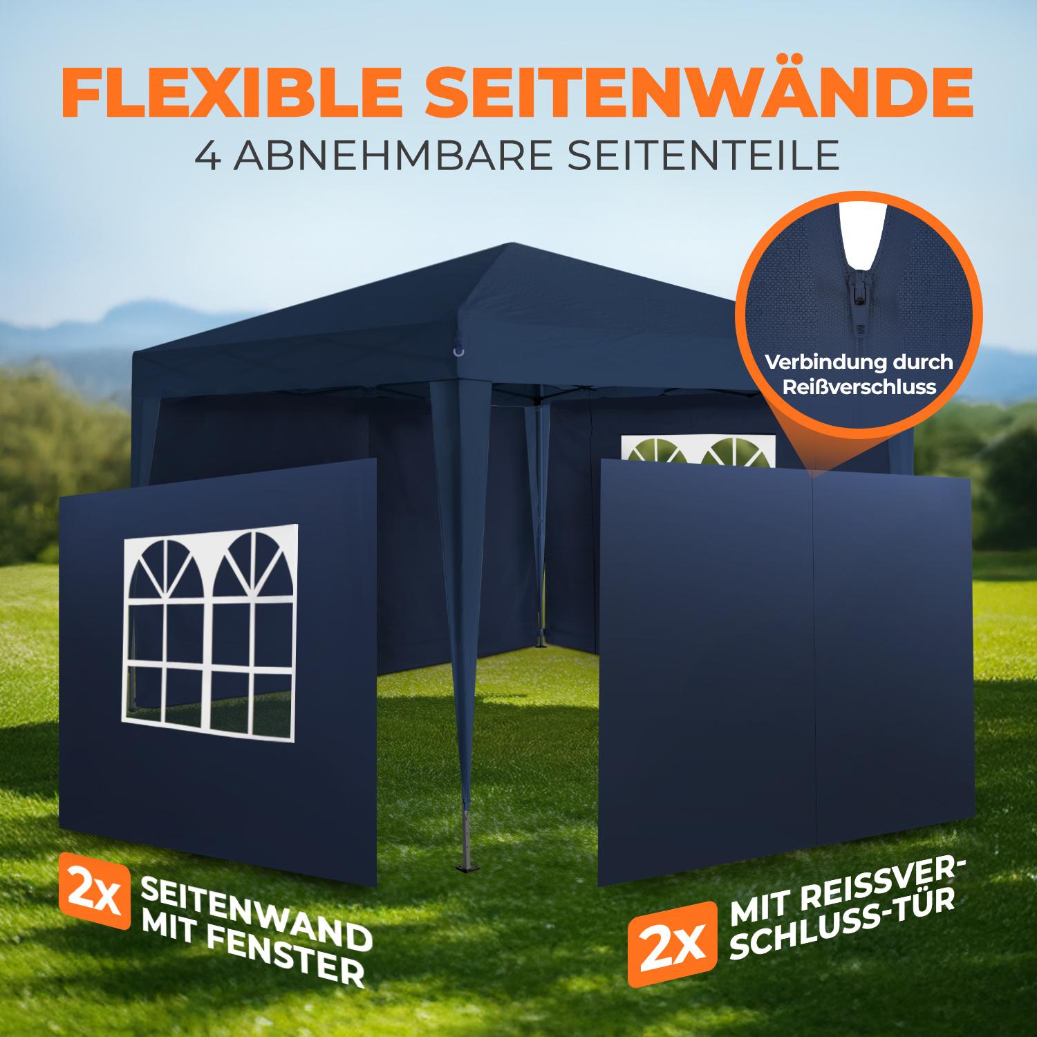 Faltpavillon 2x2m - wasserdicht