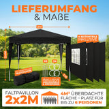 Faltpavillon 2x2m - wasserdicht