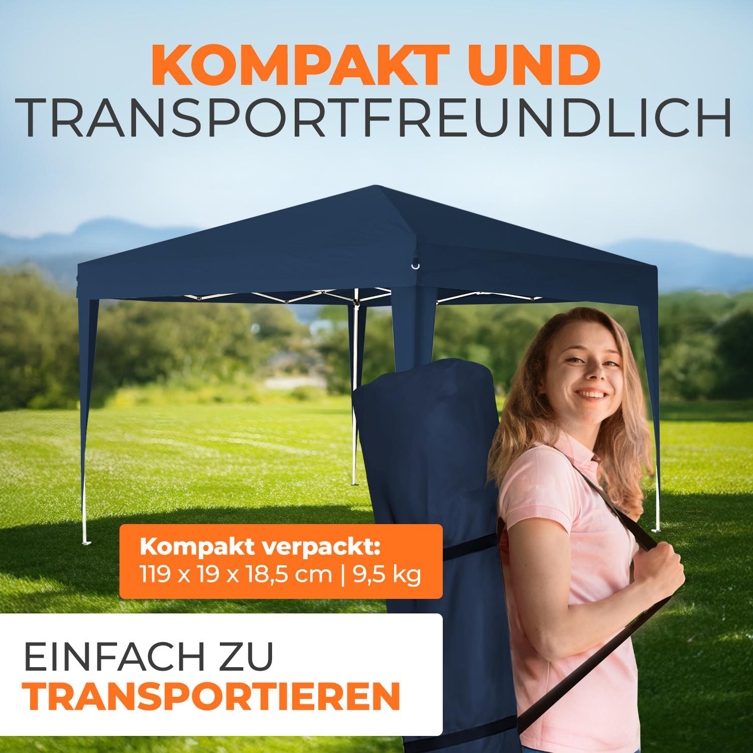 Faltpavillon 2x2m - wasserdicht