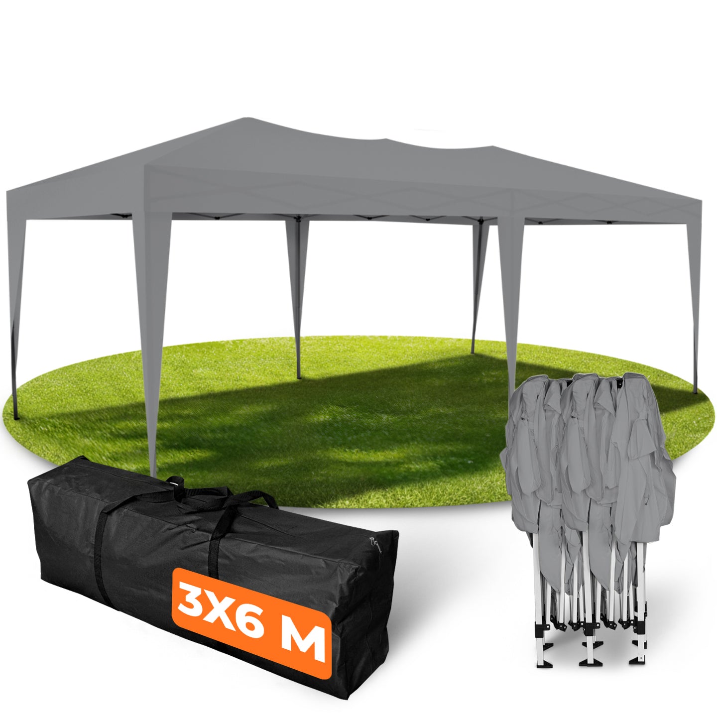 Faltpavillon 3x6m - wasserdicht