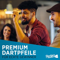DartPro [DAS ORIGINAL] - Dartpfeile mit Kunststoffspitze – 12 Dartpfeile für elektronische Dartscheibe [18g]