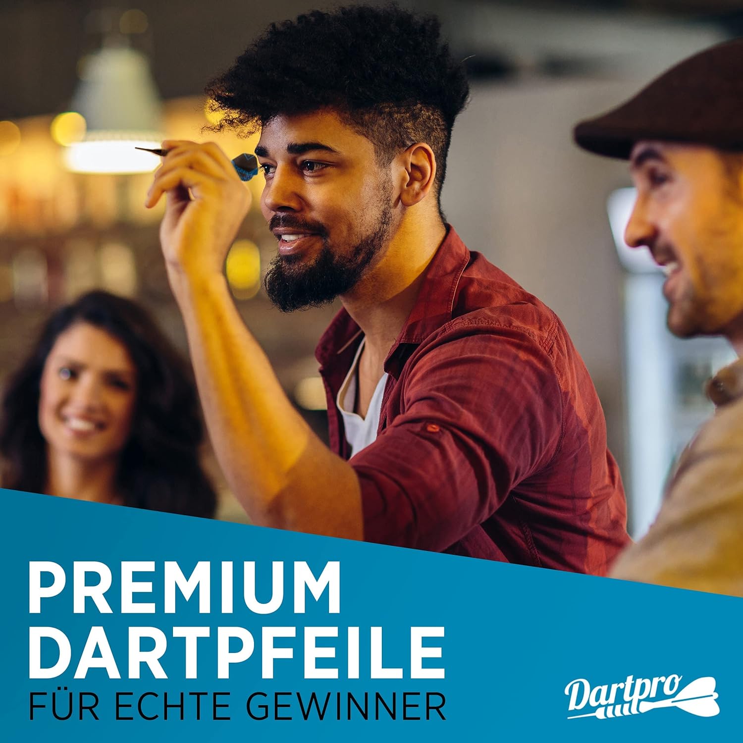 DartPro [DAS ORIGINAL] - Dartpfeile mit Kunststoffspitze – 12 Dartpfeile für elektronische Dartscheibe [18g]