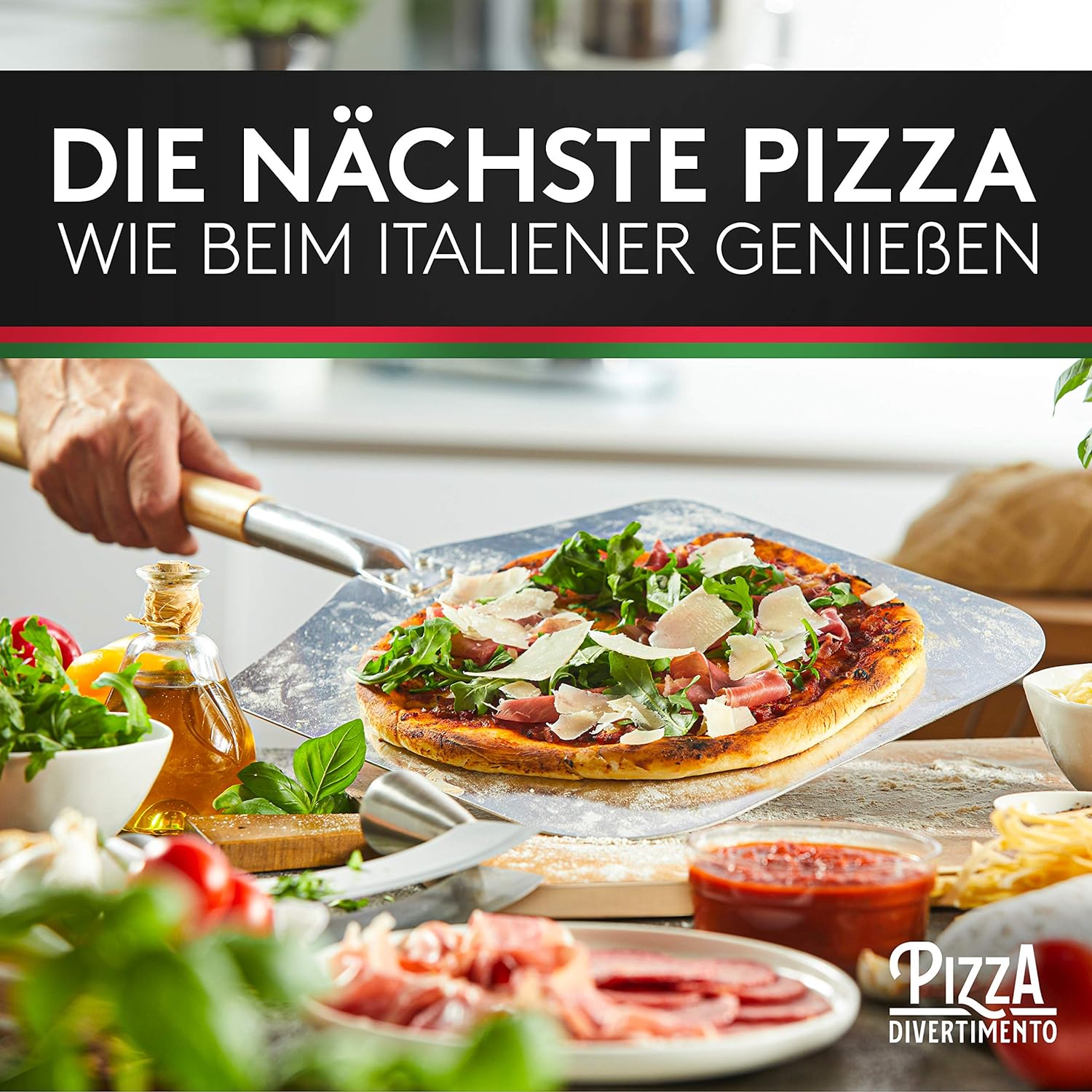 Pizza Divertimento - DAS ORIGINAL - Pizzastein für Backofen