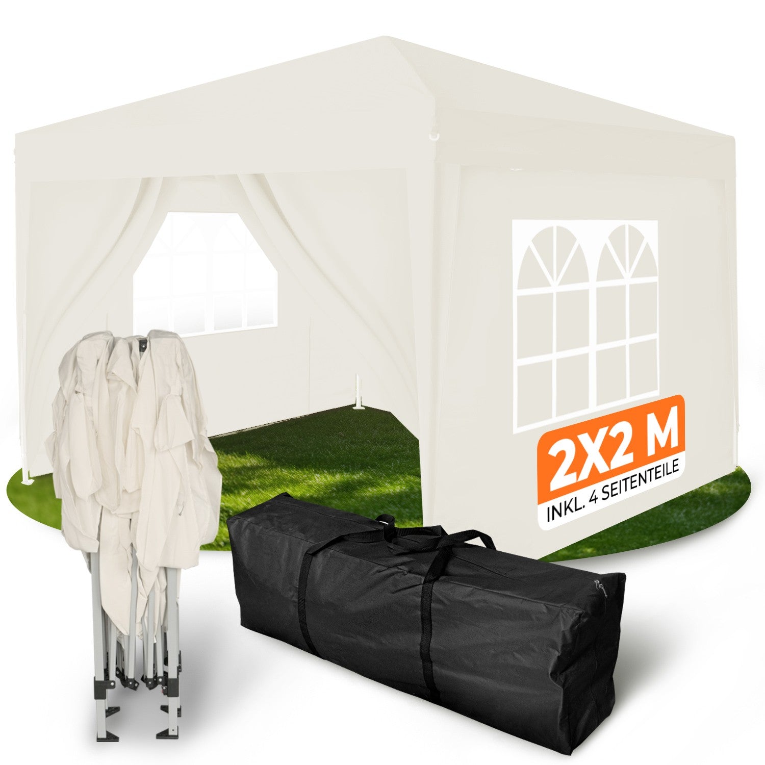 Faltpavillon 2x2m - wasserdicht