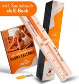 ALPENHAUCH Sauna Sanduhr 15 Minuten aus 100% Naturholz - Edle Saunauhr mit ultra feinem Sand