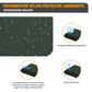 Isomatte selbstaufblasend - Luftbett - 200 x 66 x 10 cm - Luftmatratze - grün
