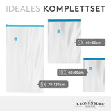 Vakuumbeutel - 3 Größen - 20er Set - Aufbewahrungsbeutel für Bekleidung Bettwäsche und mehr
