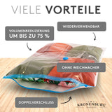 Vakuumbeutel - 3 Größen - 20er Set - Aufbewahrungsbeutel für Bekleidung Bettwäsche und mehr