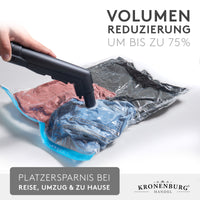 Vakuumbeutel - 2 Größen - 10er Set - Aufbewahrungsbeutel für Bekleidung Bettwäsche und mehr
