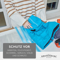 Vakuumbeutel - 2 Größen - 10er Set - Aufbewahrungsbeutel für Bekleidung Bettwäsche und mehr