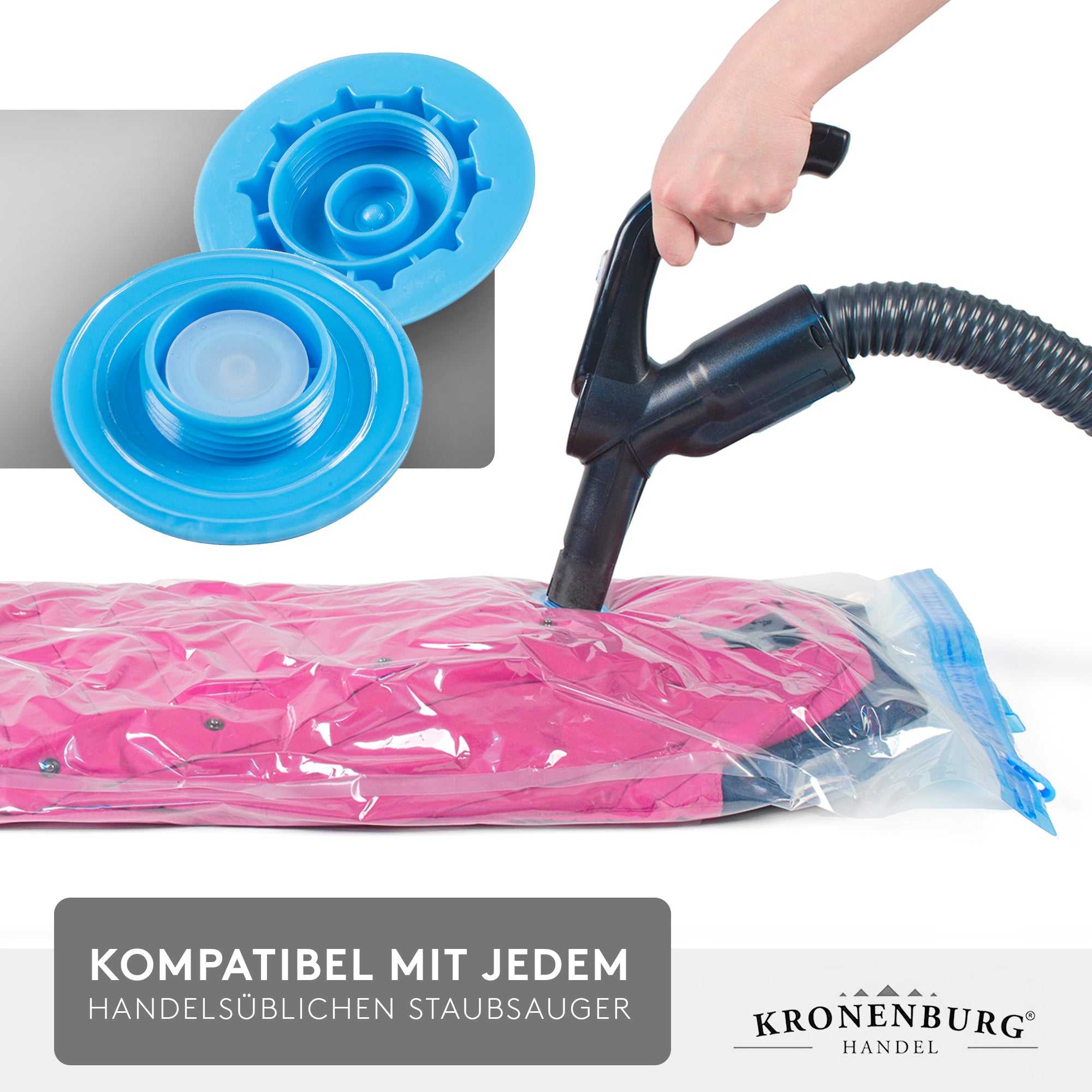 Vakuumbeutel - 2 Größen - 10er Set - Aufbewahrungsbeutel für Bekleidung Bettwäsche und mehr